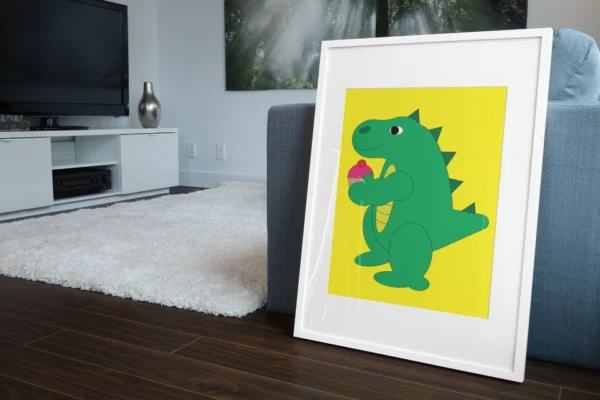 Dinosaur with Cup Cake - Image 3