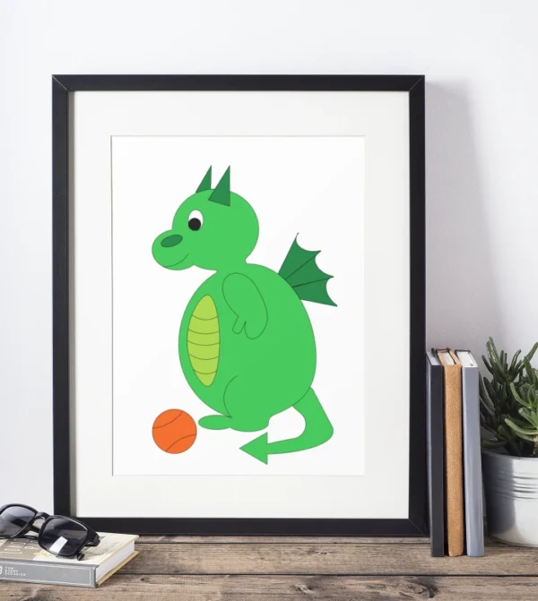 Dragon and Basketball - Image 2