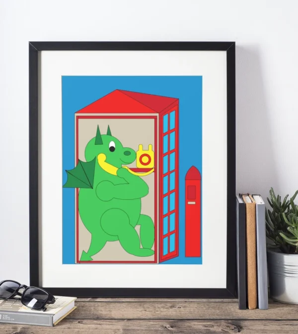 Dragon in Phone booth - Image 2